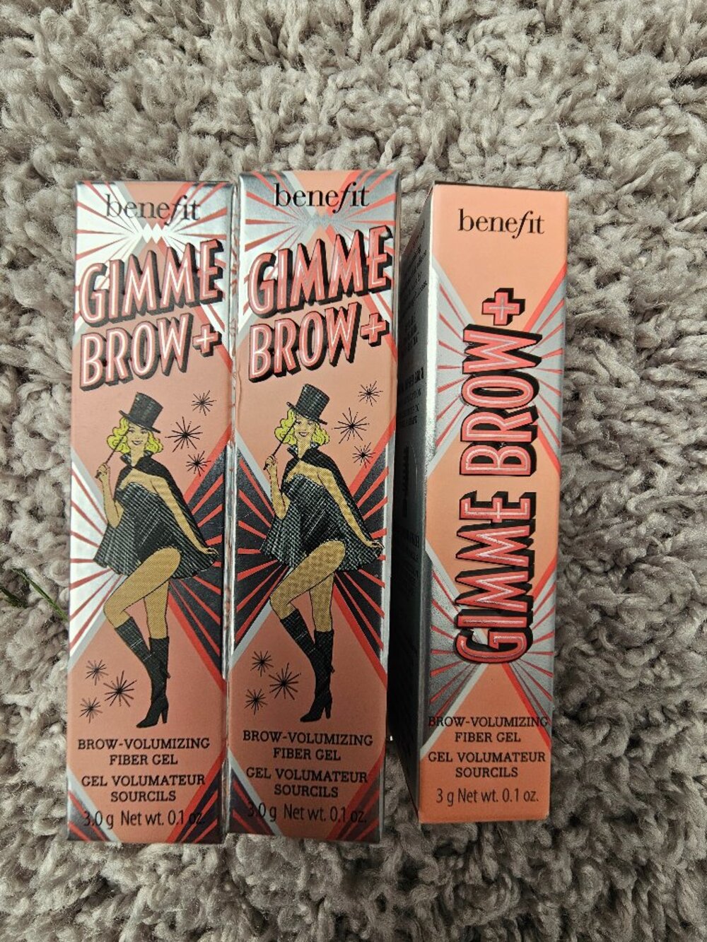 Set of 3 Benefit Gimme Brow + shade 5